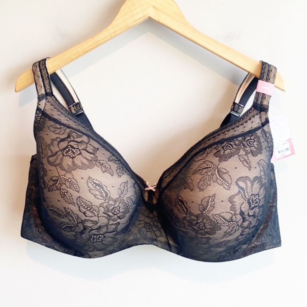 NWT Cacique Modern Lace Bra 48DDD